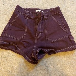 Maroon Pacsun Jean shorts